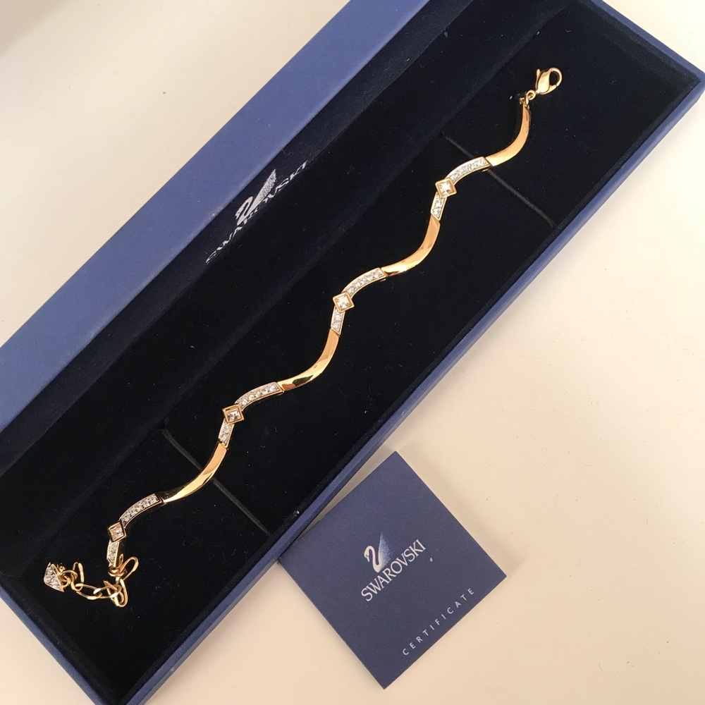 Swarovski golden crystal bracelet